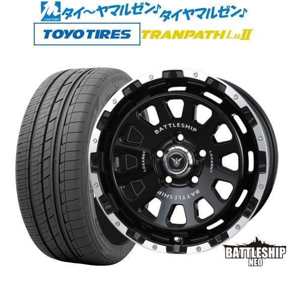 BADX ロクサーニ バトルシップ NEO(ネオ) グロスブラック/リップポリッシュ 17インチ 7.5J トーヨータイヤ トランパス Lu2 215/60R17 96