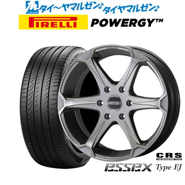 CRS ESSEX エセックス EJ-17 17インチ 7.0J ピレリ POWERGY (パワジー) 215/60R17 サマータイヤ ホイール4本セット
