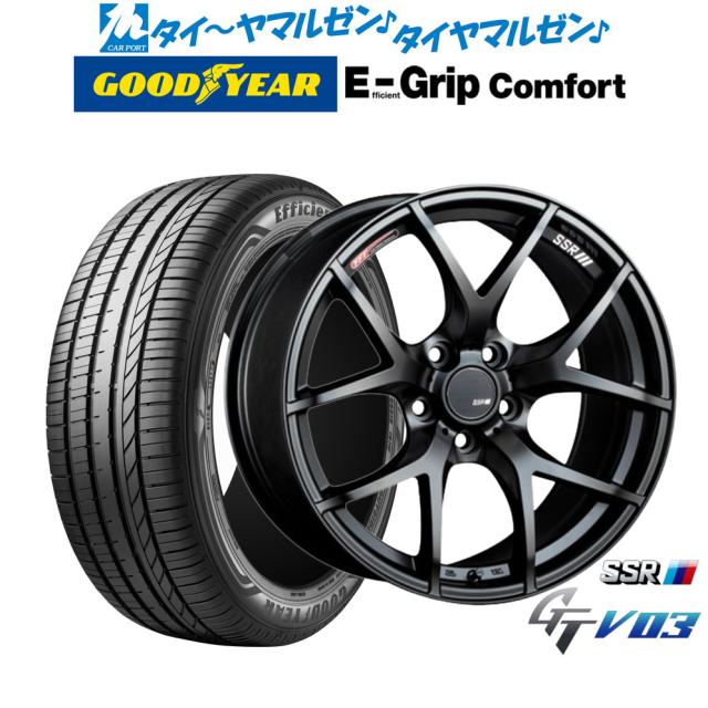 タナベ SSR GT V03 18インチ 7.5J グッドイヤー エフィシエント