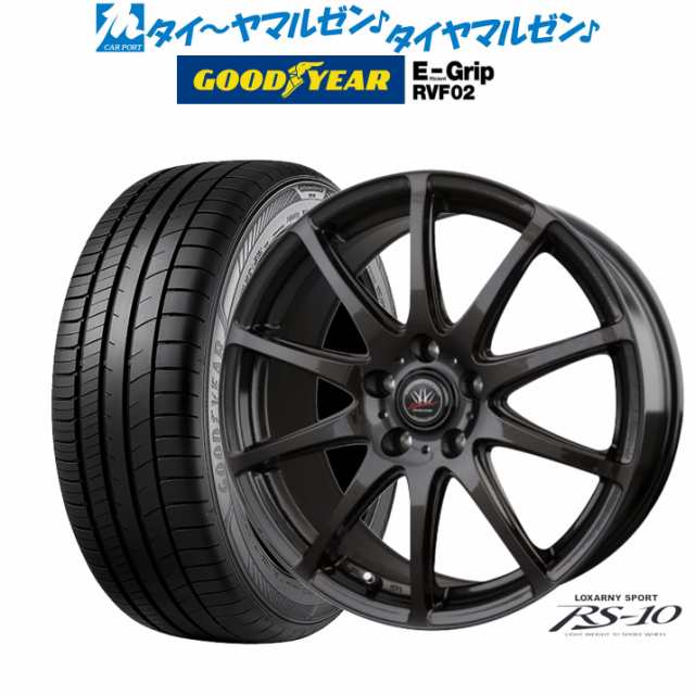 BADX ロクサーニスポーツ RS-10 17インチ 7.0J グッドイヤー エフィシエント グリップ RVF02 225/60R17 サマータイヤ ホイール4本セット