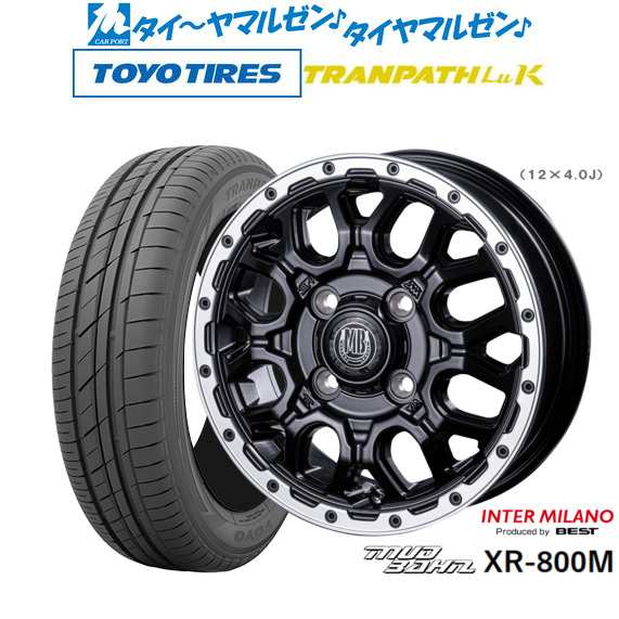 インターミラノ マッドバーン XR-800M 15インチ 4.5J トーヨータイヤ トランパス TRANPATH LuK 165/55R15 サマータイヤ ホイール4本セット