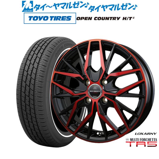 BADX ロクサーニ マルチフォルケッタ TR5 15インチ 4.5J トーヨータイヤ OPEN COUNTRY オープンカントリー HT2 165/60R15 サマータイヤ ホイール4本セット