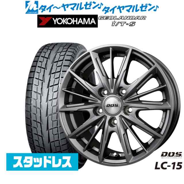 BADX DOS(DOS) LC-15 16インチ 6.5J ヨコハマ GEOLANDAR ジオランダー I/T-S G073 215/65R16 スタッドレスタイヤ ホイール4本セット