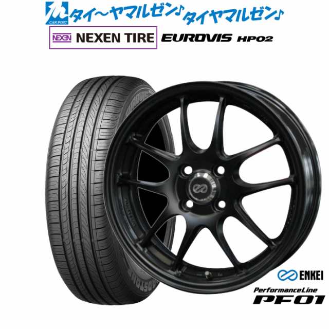 エンケイ PF01 16インチ 6.5J NEXEN ネクセン ロードストーン ユーロビズ HP02 195/60R16 サマータイヤ ホイール4本セット