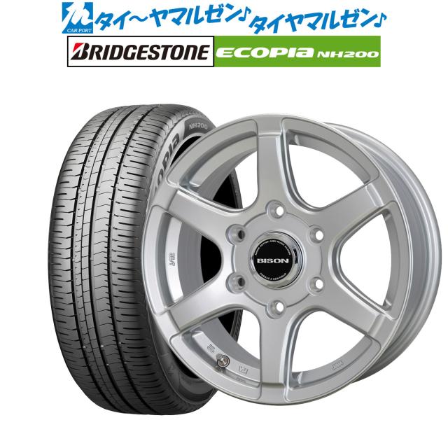 ホットスタッフ バイソン BN-04 14インチ 5.0J ブリヂストン ECOPIA エコピア NH200 185/65R14 サマータイヤ ホイール4本セット