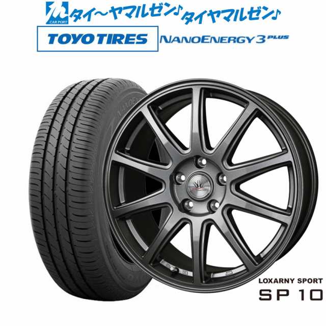 BADX ロクサーニスポーツ SP10 15インチ 6.0J トーヨータイヤ NANOENERGY ナノエナジー 3プラス 185/55R15 サマータイヤ ホイール4本セ