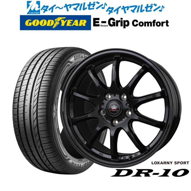 BADX ロクサーニスポーツ DR-10 18インチ 7.5J グッドイヤー エフィシエント グリップ コンフォート 215/45R18 サマータイヤ ホイール4本セット