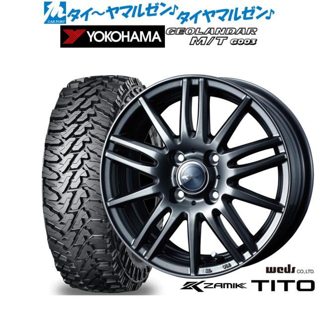 ウェッズ ザミック ティート 14インチ 4.5J ヨコハマ GEOLANDAR ジオランダー MT (G003) 165/65R14 オフロードタイヤ ホイール4本セット