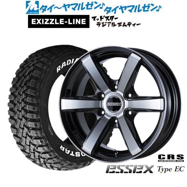 CRS ESSEX エセックス EC-18 18インチ 7.5J エクシズルライン MUDSTAR マッドスター RADIAL(ラジアル) M/T 215/55R18 サマータイヤ ホイール4本セット 144,250円