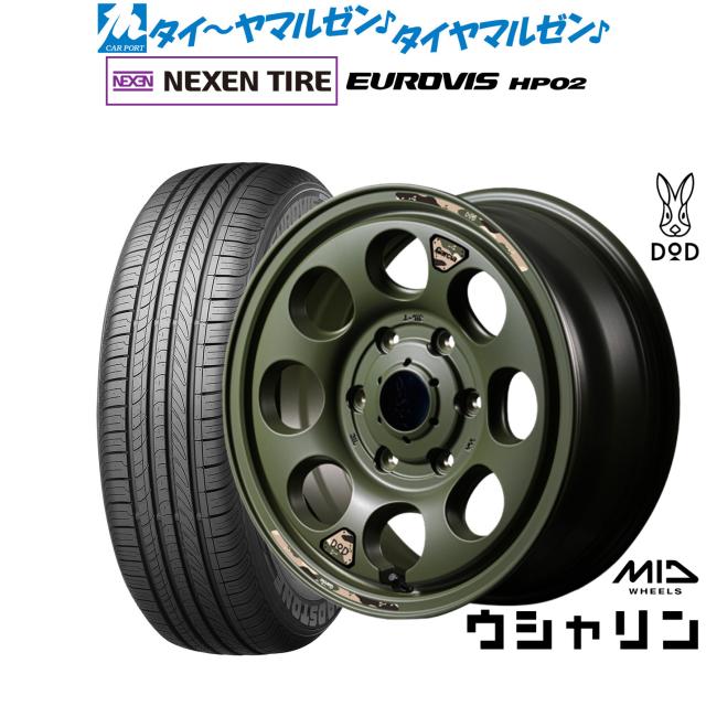 MID ホイールズ DOD ウシャリン 16インチ 6.5J NEXEN ネクセン ロードストーン ユーロビズ HP02 215/65R16 サマータイヤ ホイール4本セット