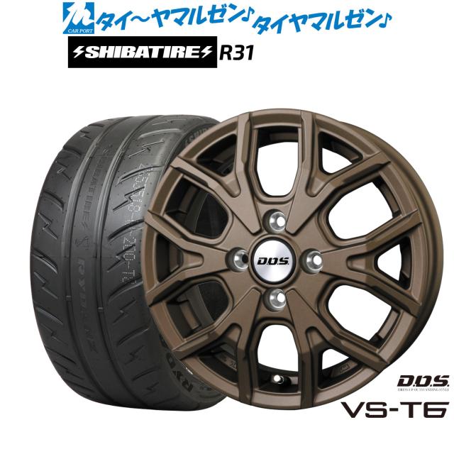 BADX D,O,S(DOS) VS-T6 14インチ 4.5J SHIBATIRE シバタイヤ 200R (R31 