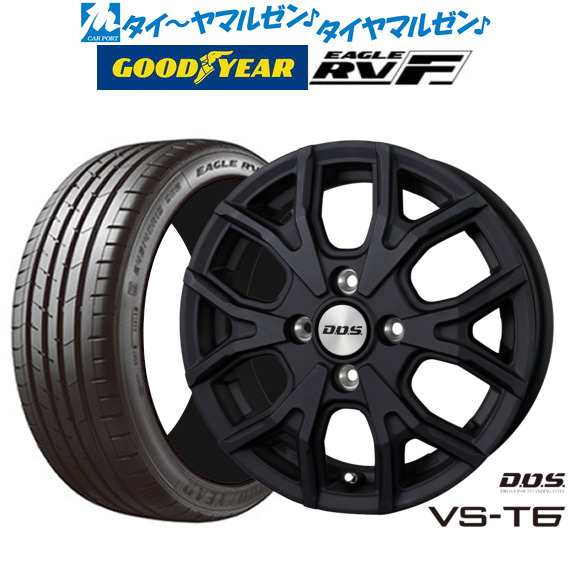 BADX DOS(DOS) VS-T6 15インチ 4.5J グッドイヤー イーグル RV-F(RVF) 165/60R15 サマータイヤ ホイール4本セット