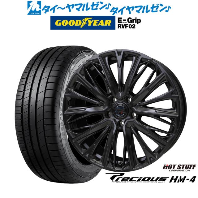 ホットスタッフ プレシャス HM-4 17インチ 7.0J グッドイヤー エフィシエント グリップ RVF02 225/60R17 サマータイヤ ホイール4本セット