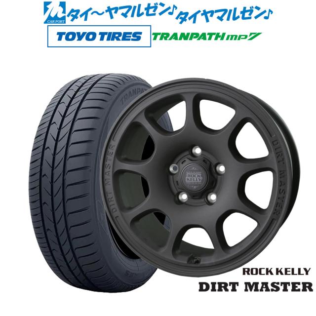 BADX ロックケリー ROCK KELLY DIRT MASTER(ダートマスター) 16インチ 7.0J トーヨータイヤ トランパス TRANPATH mp7 215/65R16 サマータイヤ ホイール4本セット