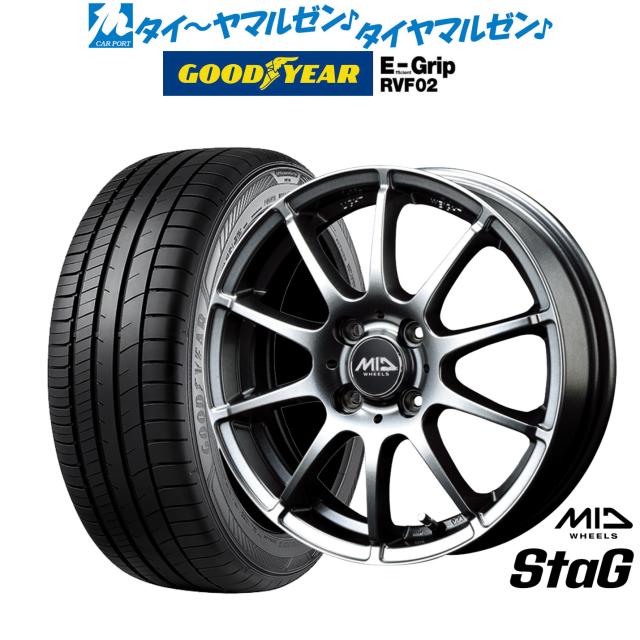 MID ホイールズ スタッグ 16インチ 6.0J グッドイヤー エフィシエント 