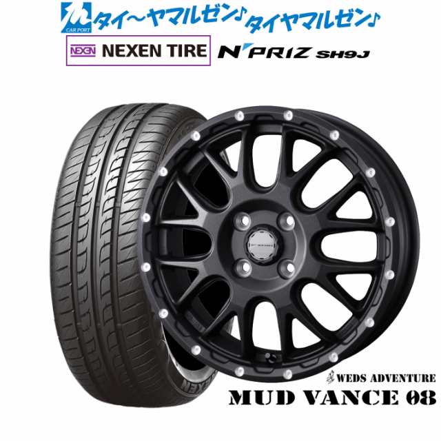 ウェッズ アドベンチャー マッドヴァンス 08 15インチ 4.5J NEXEN ネクセン N priz SH9J 165/55R15 サマータイヤ ホイール4本セットの通販は