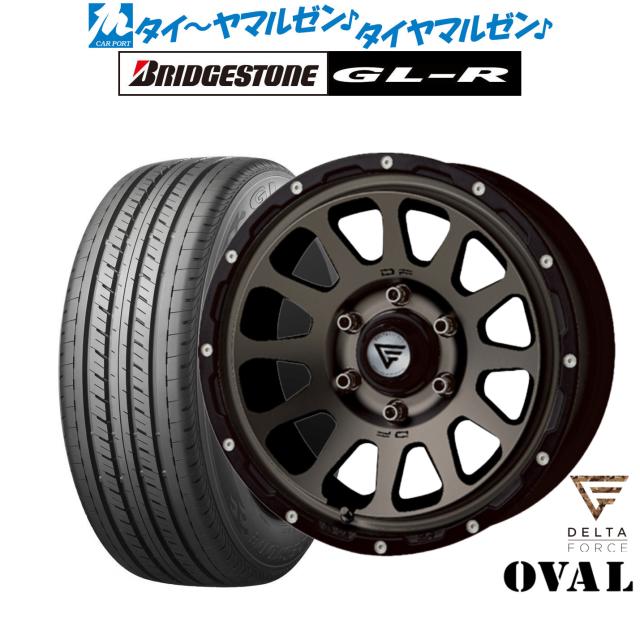 FORCE デルタフォース OVAL(オーバル) 16インチ 7.0J ブリヂストン GL-R  215/65R16 サマータイヤ ホイール4本セット