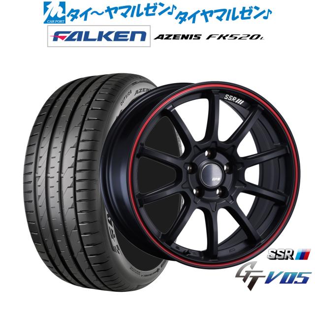 タナベ SSR GT V05 18インチ 7.5J ファルケン AZENIS アゼニス FK520L 235/45R18 サマータイヤ ホイール4本セット
