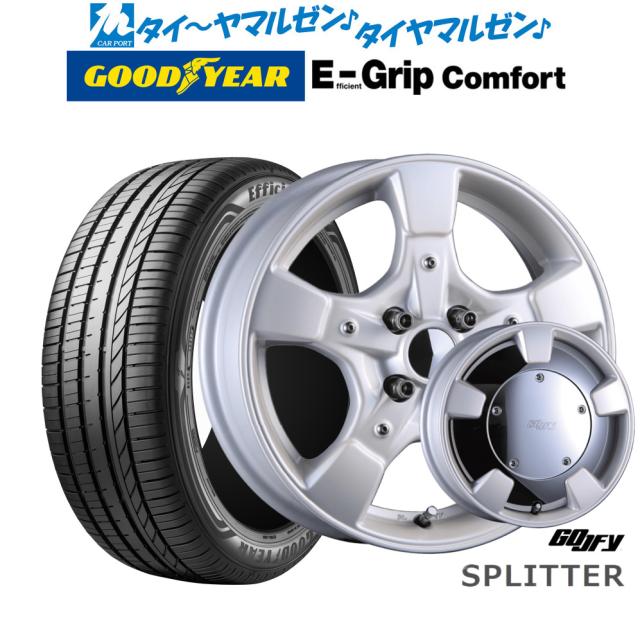 クリムソン グーフィー スプリッター 15インチ 6.0J グッドイヤー エフィシエント グリップ コンフォート 185/60R15 サマータイヤ ホイール4本セット