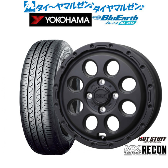 ホットスタッフ マッドクロス リーコン 15インチ 6.0J ヨコハマ BluEarth ブルーアース (AE-01F) 185/65R15 サマータイヤ ホイール4本セット 59,950円