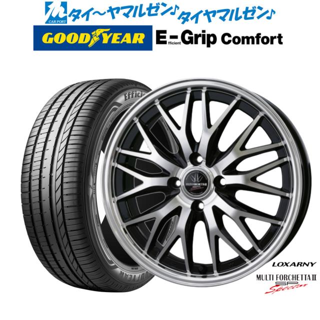 BADX ロクサーニ マルチフォルケッタ２ SP-SPECTOR 17インチ 6.5J グッドイヤー エフィシエント グリップ コンフォート 215/45R17 サマータイヤ ホイール4本セット
