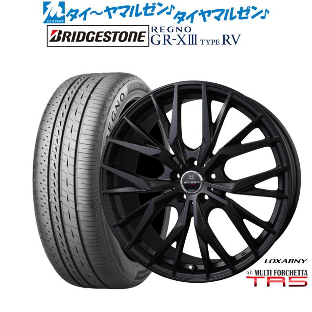 BADX ロクサーニ マルチフォルケッタ TR5 Black Edition 19インチ 7.5J ブリヂストン REGNO レグノ GR-XIII(GR-X3) TYPE RV 245/45R19 サマータイヤ ホイール4本セットの通販は