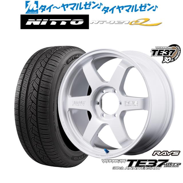 レイズ ボルクレーシング TE37 ウルトラ LARGE P.C.D 30TH MACHINING Ver. 18インチ 8.0J NITTO NT421Q  265/60R18 サマータイヤ ホイール4本セット