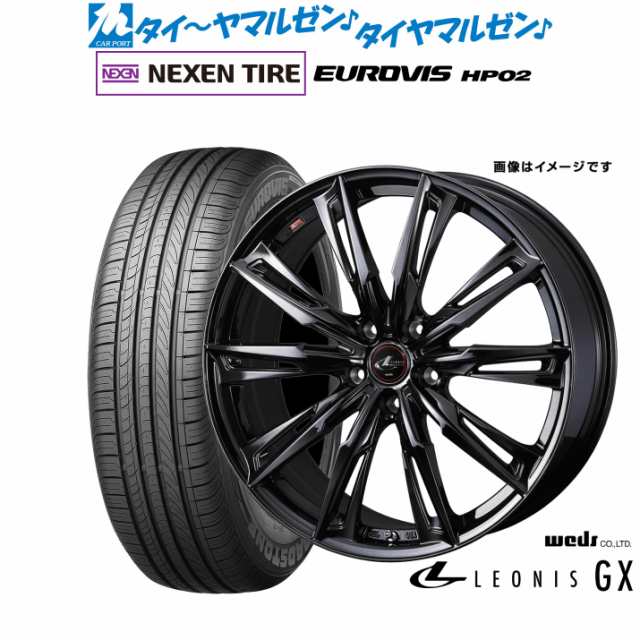 サマータイヤ ホイール4本セット ウェッズ レオニス GX BLACK METAL EDITION HYPER BMC(ハイパーブラックメタルコート) 15インチ 4.5J NE