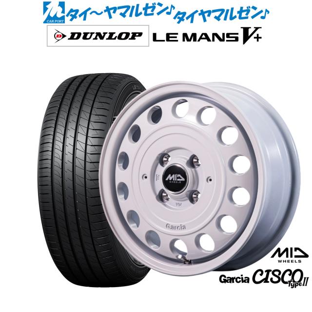 MID ホイールズ ガルシア シスコ Type2 15インチ 4.5J ダンロップ
