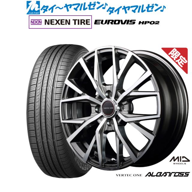 MID 数量限定品 ヴァーテック ワン アルバトロス 16インチ 6.0J NEXEN ネクセン ロードストーン ユーロビズ HP02 195/50R16 サマータイヤ ホイール4本セットの通販は