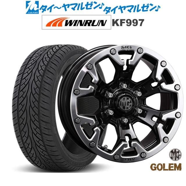 クリムソン MG ゴーレム ブラックマシニングリップ(6-139) 20インチ 8.5J WINRUN ウインラン KF997 265/50R20 111V XL サマータイヤ ホイール4本セットの通販は