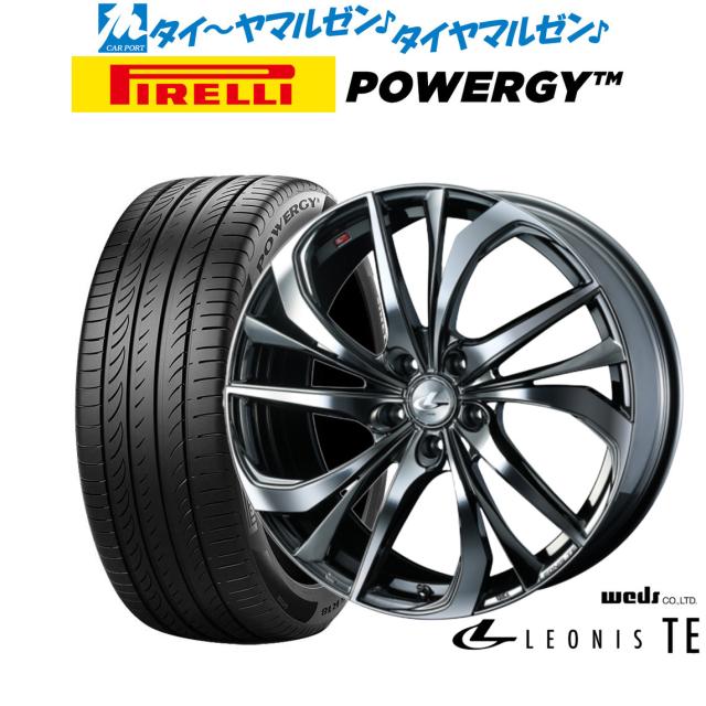 ウェッズ レオニス TE 18インチ 7.0J ピレリ POWERGY (パワジー) 215/45R18 サマータイヤ ホイール4本セット