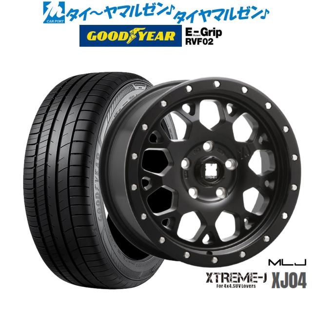 MLJ エクストリーム XJ04 サテンブラック 16インチ 7.0J グッドイヤー