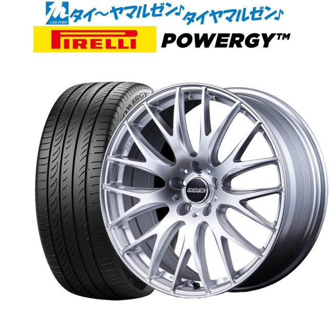 レイズ HOMURA ホムラ 2×9 Plus 18インチ 7.5J ピレリ POWERGY (パワジー) 235/60R18 サマータイヤ ホイール4本セット