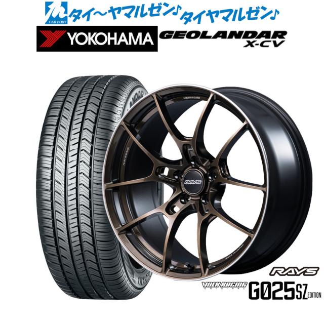 レイズ ボルクレーシング G025 SZ EDITION 19インチ 8.0J ヨコハマ GEOLANDAR ジオランダー X-CV (G057) 255/50R19 サマータイヤ ホイール4本セット