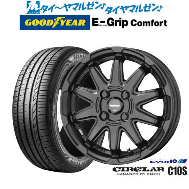 KYOHO サーキュラー C10S 14インチ 4.5J グッドイヤー エフィシエント グリップ コンフォート 155/55R14 サマータイヤ ホイール4本セット