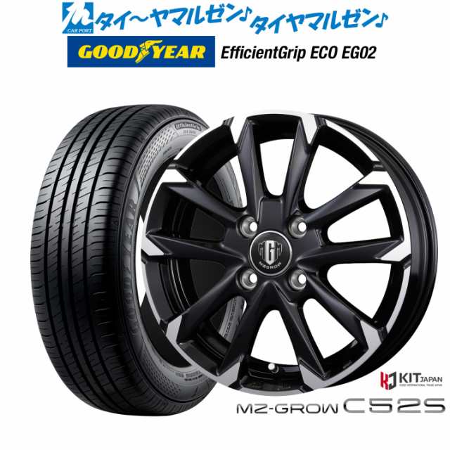コーセイ MZ-GROW C52S 16インチ 6.0J グッドイヤー エフィシエント グリップ エコ EG02 205/55R16 サマータイヤ ホイール4本セットの通販は