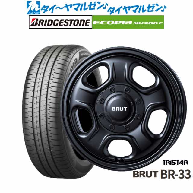 トライスター BRUT BR-33 14インチ 4.5J ブリヂストン ECOPIA エコピア NH200C 155/65R14 サマータイヤ ホイール4本セット