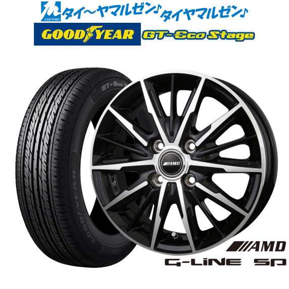 BADX AMD G-Line SP 15インチ 4.5J グッドイヤー GT-エコ ステージ 165/65R15 サマータイヤ ホイール4本セット