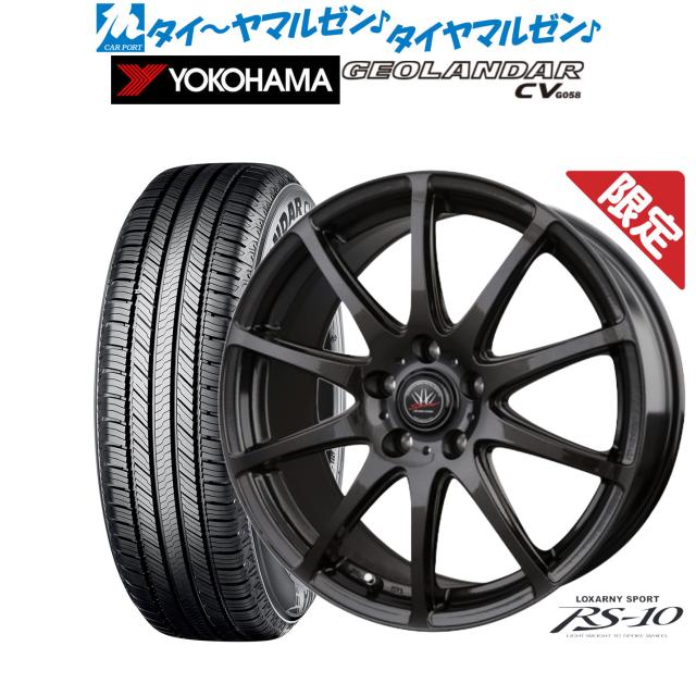 【数量限定】BADX ロクサーニスポーツ RS-10 16インチ 6.5J ヨコハマ GEOLANDAR ジオランダー CV (G058) 235/60R16 サマータイヤ ホイール4本セット