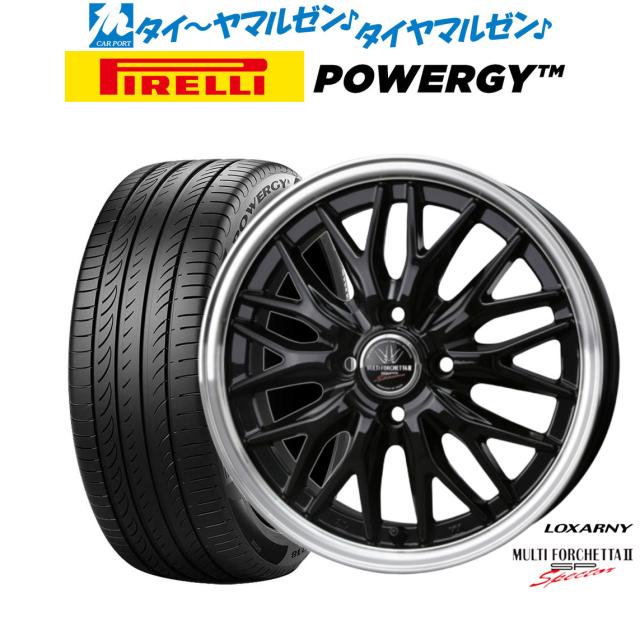 BADX ロクサーニ マルチフォルケッタ２ SP-SPECTOR 17インチ 6.5J ピレリ POWERGY (パワジー) 205/55R17 サマータイヤ ホイール4本セット