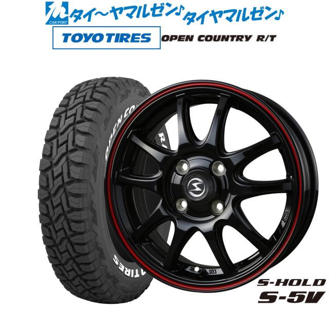 BADX エスホールド S-5V 14インチ 4.5J トーヨータイヤ OPEN COUNTRY