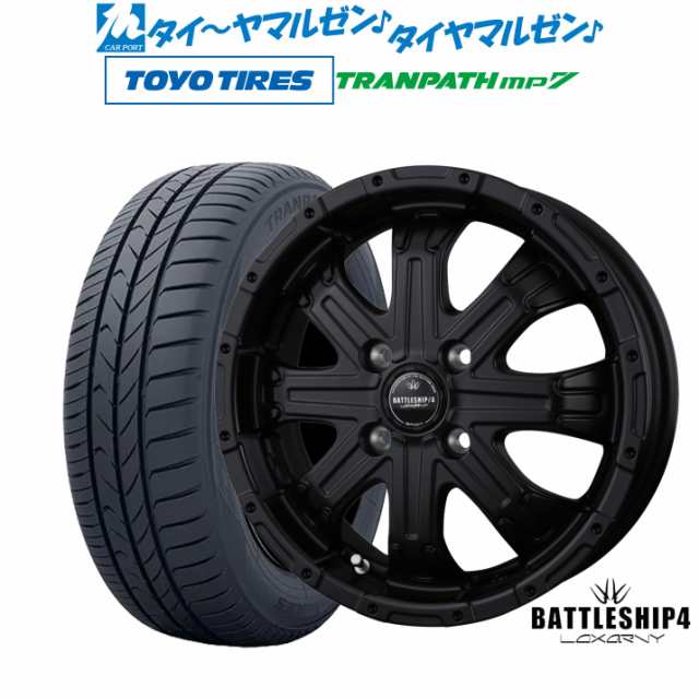 BADX ロクサーニ バトルシップ4 15インチ 5.0J トーヨータイヤ トランパス mp7 165/65R15 サマータイヤ ホイール4本セット の通販は