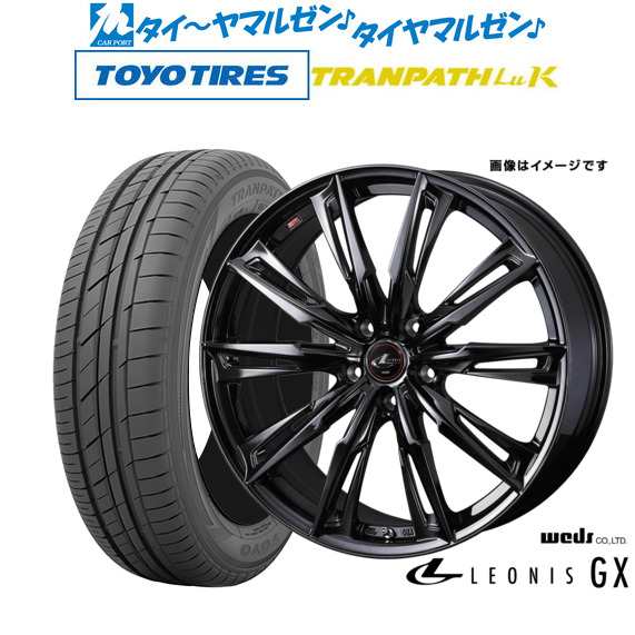 ウェッズ レオニス GX BLACK METAL EDITION 15インチ 4.5J トーヨータイヤ トランパス TRANPATH LuK 165/55R15 サマータイヤ ホイール4本セット