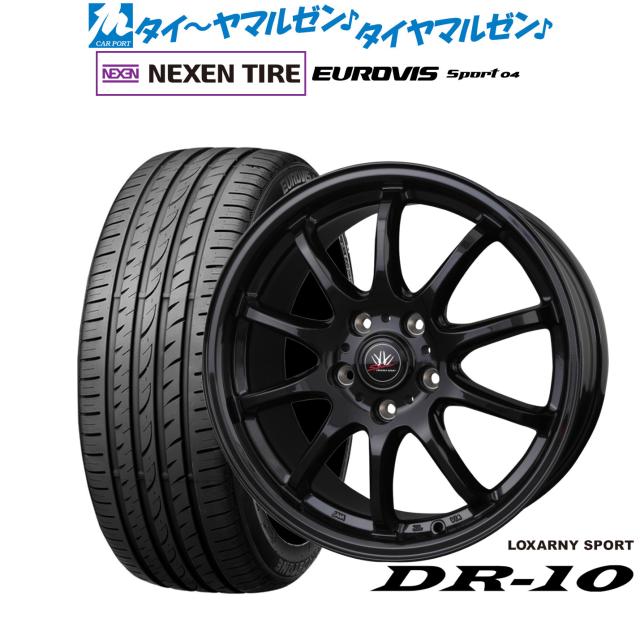 BADX ロクサーニスポーツ DR-10 17インチ 7.0J NEXEN ネクセン ロードストーン ユーロビズ Sport 04 205/45R17 サマータイヤ ホイール4本セット