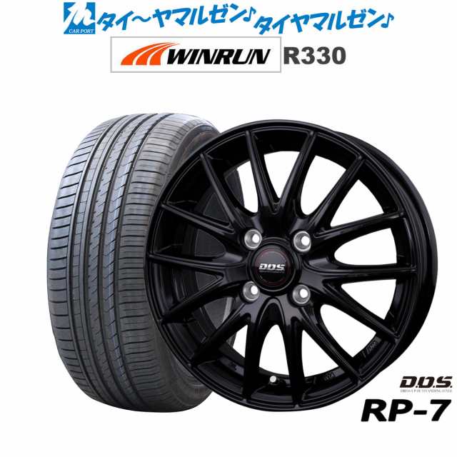 BADX DOS(DOS) RP-7 15インチ 4.5J WINRUN ウインラン R330 165/50R15 サマータイヤ ホイール4本セット