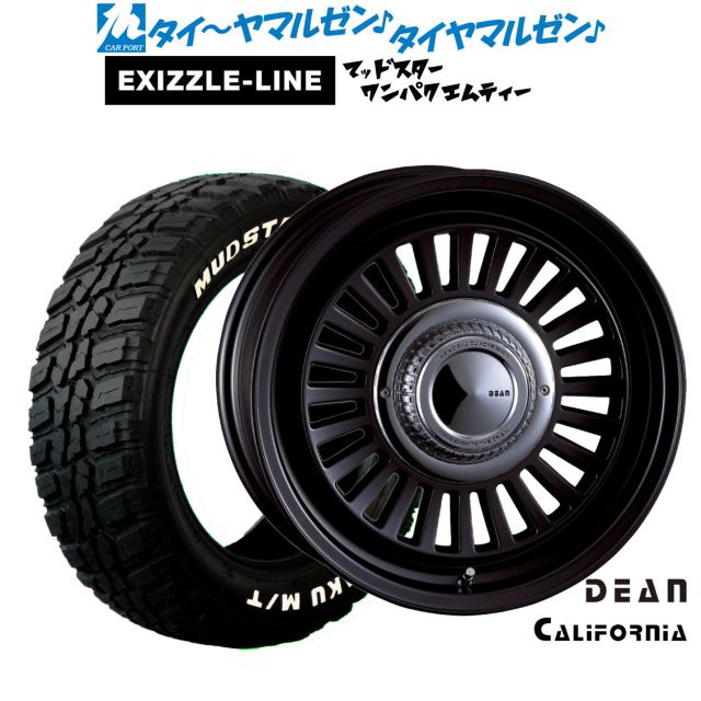 クリムソン ディーン カリフォルニア 16インチ 6.0J エクシズルライン MUDSTAR マッドスター WANPAKU(ワンパク) M/T 185/85R16 サマータイヤ ホイール4本セット