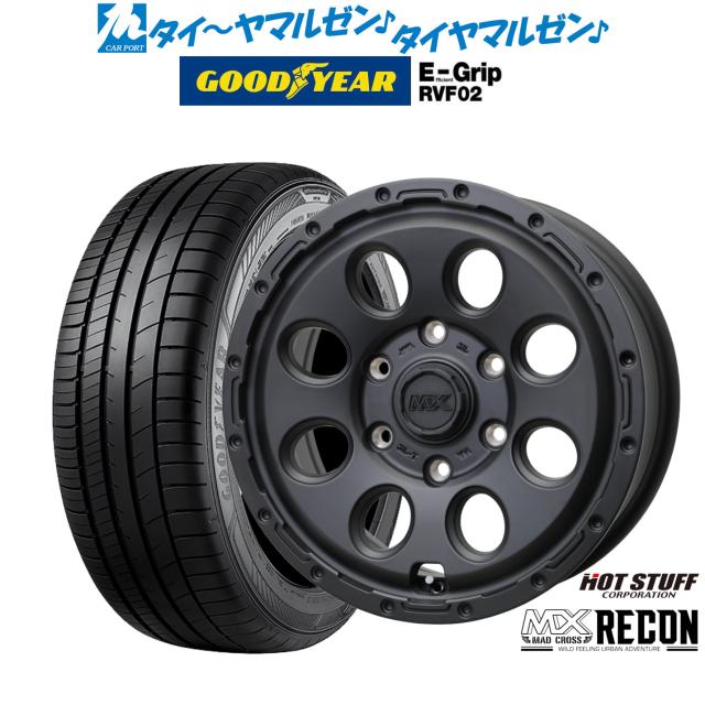 ホットスタッフ マッドクロス リーコン 16インチ 6.5J グッドイヤー エフィシエント グリップ RVF02 215/65R16 サマータイヤ ホイール4本セット