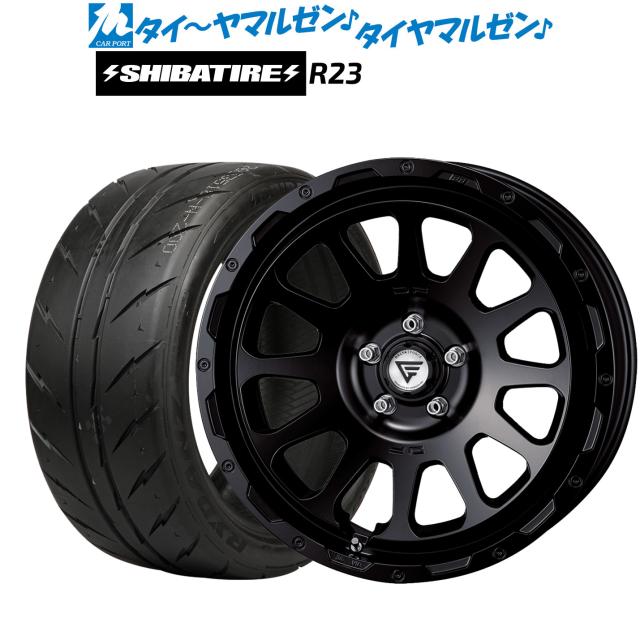 FORCE デルタフォース OVAL(オーバル) 18インチ 8.0J SHIBATIRE シバタイヤ 200R (R23) 225/40R18 サマータイヤ ホイール4本セット