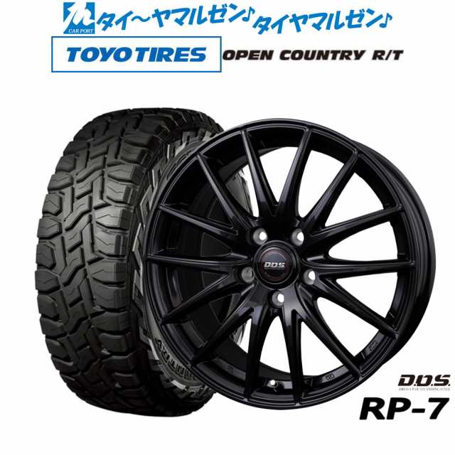 BADX DOS(DOS) RP-7 16インチ 6.5J トーヨータイヤ オープンカントリー R/T 215/70R16 サマータイヤ ホイール4本セット